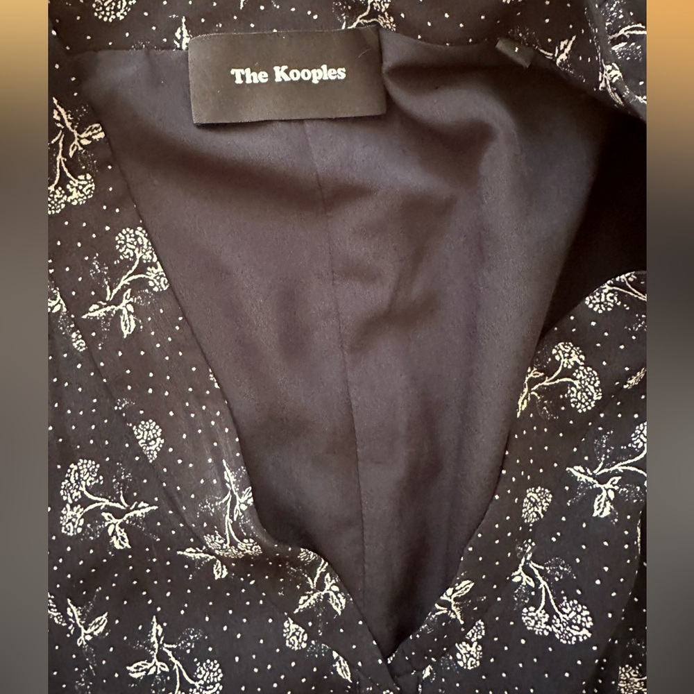 The Kooples Navy Bloom Dress size S - Picture 4 of 7